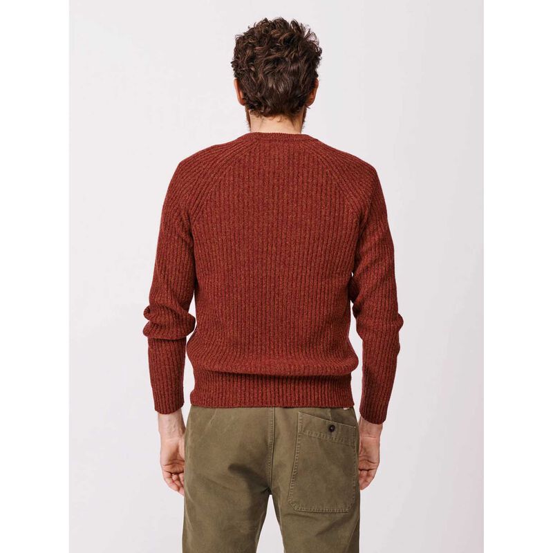 Aubin Ray Lambswool Fisherman Rib Crew image number 1